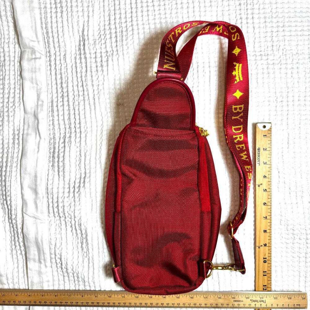 Undercrown Sun Grown Red Sling Bag By Drew Estate Adjustable Strap Gold Accents - Picture 15 of 15